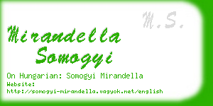 mirandella somogyi business card